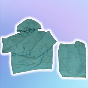 A New Day Sage Green Hoodie and Sweatpants Set